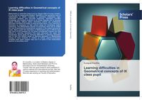 Produktbild: Learning difficulties in Geometrical concepts of IX class pupil