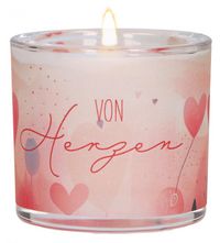 Produktbild: Glaswindlicht zum Geburtstag - Von Herzen