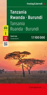 Produktbild: freytag & berndt Stra&szlig;enkarte Tansania - Ruanda - Burundi 1:1,1 Mio.