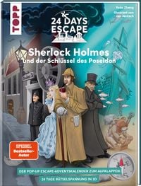 Produktbild: 24 DAYS ESCAPE 3D Pop-Up-Adventskalender&ndash; Sherlock Holmes und der Schl&uuml;ssel des Poseidon