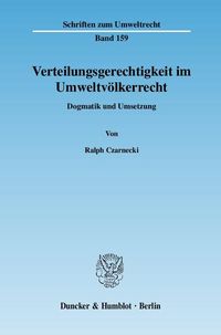 Produktbild: Verteilungsgerechtigkeit im Umweltv&ouml;lkerrecht.