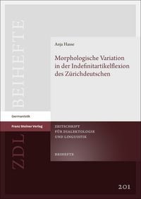 Produktbild: Morphologische Variation in der Indefinitartikelflexion des Z&uuml;richdeutschen