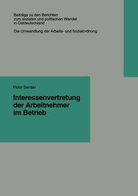 Produktbild: Interessenvertretung der Arbeitnehmer im Betrieb