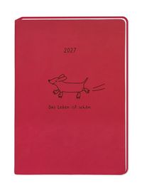 Produktbild: Terminplaner Lederlook 2027 Rot