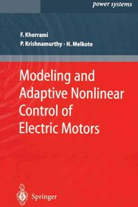 Produktbild: Modeling and Adaptive Nonlinear Control of Electric Motors