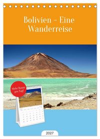 Produktbild: Tischplaner 2027 - Bolivien - Eine Wanderreise (A5 Tischkalender zum Aufstellen) CALVENDO