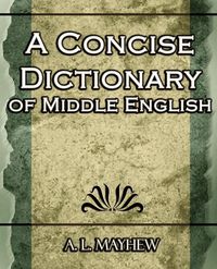 Produktbild: A Concise Dictionary of Middle English