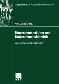 Produktbild: Unternehmenskultur und Unternehmensidentit&auml;t