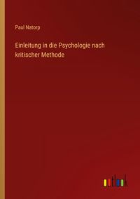 Produktbild: Einleitung in die Psychologie nach kritischer Methode