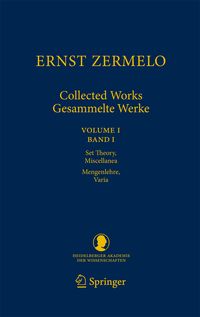Produktbild: Ernst Zermelo - Collected Works/Gesammelte Werke