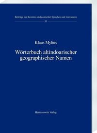 Produktbild: W&ouml;rterbuch altindoarischer geographischer Namen