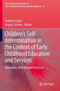 Produktbild: Children&rsquo;s Self-determination in the Context of Early Childhood Education and Services