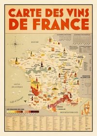Produktbild: La carte des vins de France