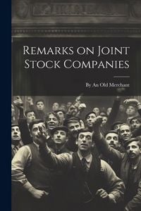 Produktbild: Remarks on Joint Stock Companies
