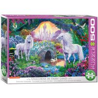 Produktbild: Family Puzzle 500 Teile - Oversize - Unicorn Fairy Land