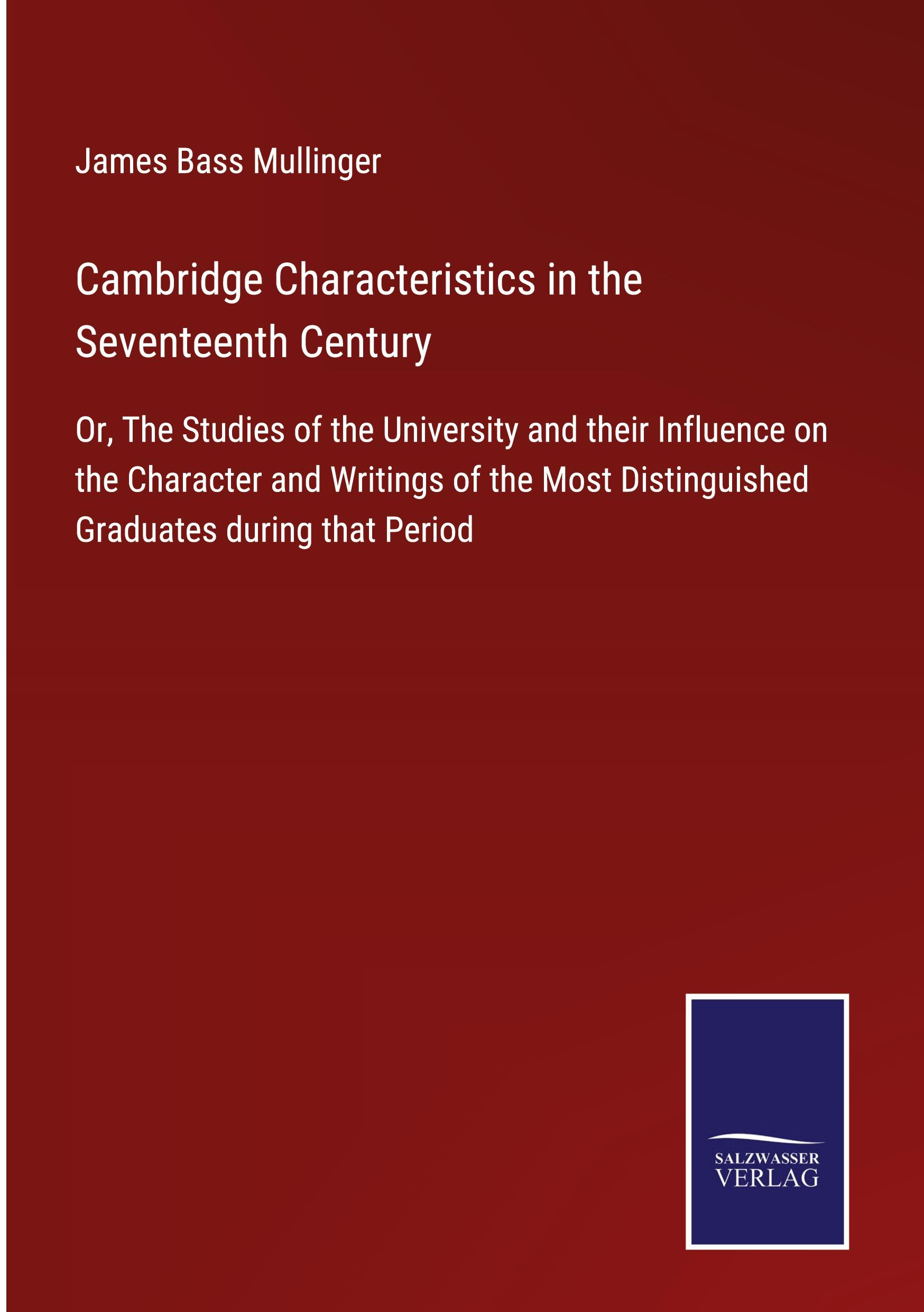 Produktbild: Cambridge Characteristics in the Seventeenth Century