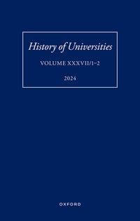 Produktbild: History of Universities: Volume XXXVII/1-2