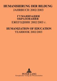Produktbild: Humanisierung der Bildung- Jahrbuch 2002/2003