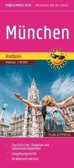 Produktbild: Publicpress Stadtplan M&uuml;nchen 1:18.000