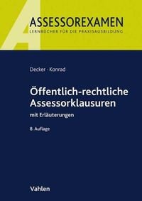Produktbild: &Ouml;ffentlich-rechtliche Assessorklausuren