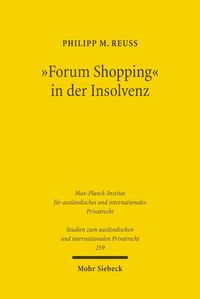 Bild vom Artikel "Forum Shopping" in der Insolvenz vom Autor Philipp M. Reuss