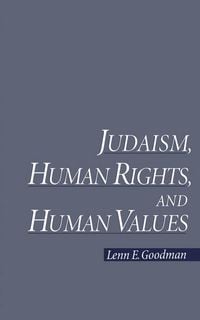 Produktbild: Judaism, Human Rights, and Human Values