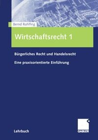 Produktbild: Wirtschaftsrecht 1
