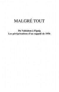 Produktbild: Malgre tout. du valdahon a figuig