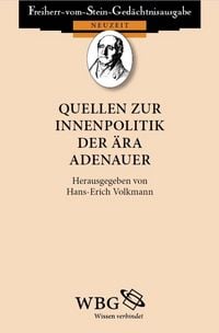 Produktbild: Quellen zur Innenpolitik der &Auml;ra Adenauer