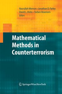 Produktbild: Mathematical Methods in Counterterrorism