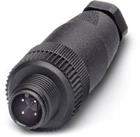 Produktbild: Phoenix Contact 1681088 Sensor-/Aktor-Steckverbinder, unkonfektioniert M12 Stecker, gerade Polzahl Sensoren: 4 1 St.