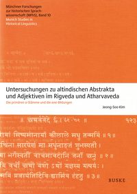Produktbild: Untersuchungen zu altindischen Abstrakta und Adjektiven im Rigveda und Atharvaveda