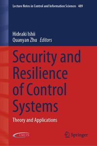 Produktbild: Security and Resilience of Control Systems