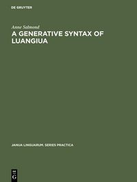 Produktbild: A Generative Syntax of Luangiua