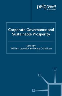Produktbild: Corporate Governance and Sustainable Prosperity