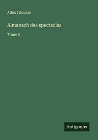 Produktbild: Almanach des spectacles
