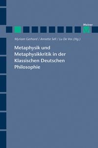 Produktbild: Metaphysik und Metaphysikkritik in der Klassischen Deutschen Philosophie