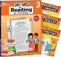 Produktbild: 180 Days(tm) Reading, Math, Writing, & Language for Grade 3: 4-Book Set