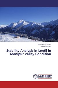 Produktbild: Stability Analysis in Lentil in Manipur Valley Condition