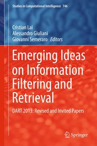 Produktbild: Emerging Ideas on Information Filtering and Retrieval