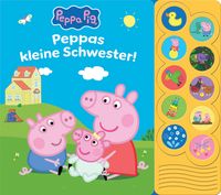 Produktbild: Peppa Pig - Peppas kleine Schwester! - Interaktives Pappbilderbuch mit 10 lustigen Ger&auml;uschen