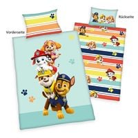 Produktbild: Paw Patrol 2632404063 - Flanell-Bettw&auml;sche (Made in Green), 40x60 cm + 100x135 cm, 100% Baumwolle