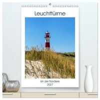 Produktbild: Leuchtt&uuml;rme an der Nordsee (hochwertiger Premium Wandkalender 2027 DIN A2 hoch), Kunstdruck in Hochglanz