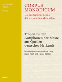 Produktbild: Tropen zu den Antiphonen der Messe aus Quellen deutscher Herkunft