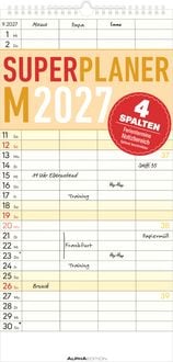 Produktbild: Superplaner M - 4 Spalten 2027