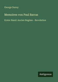 Produktbild: Memoiren von Paul Barras