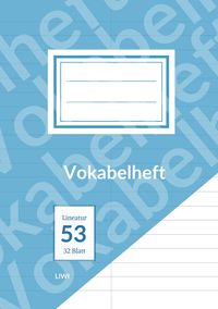 Produktbild: Vokabelheft A5 liniert - Lineatur 53 - 2 Spalten - 32 Blatt - Papier