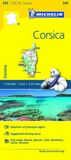 Produktbild: Corse-du-Sud, Haute-Corse - Michelin Local Map 345