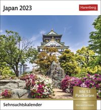 Bild vom Artikel Japan Sehnsuchtskalender 2023. Fernweh in einem kleinen Kalender zum Aufstellen. Die schönsten Landschaften Japans als Postkarten in einem Tischkalen vom Autor 