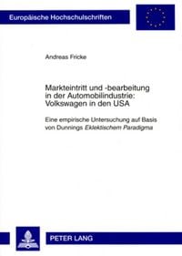 Produktbild: Markteintritt und -bearbeitung in der Automobilindustrie: Volkswagen in den USA